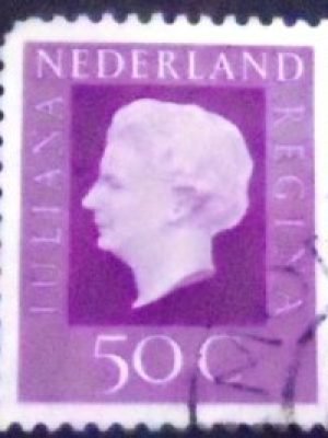 Selo postal da Holanda de 1972 Queen Juliana 50c