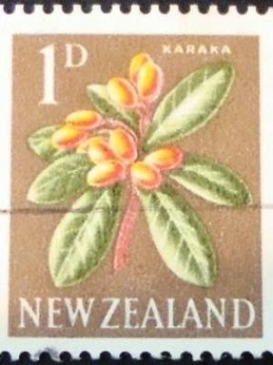 Selo postal definitivo da Australia de 1960 - Karaka