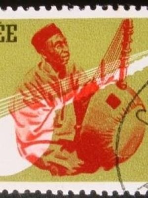 Selo postal definitivo da República da Guiné 1967 Musical Instruments 20Selo postal definitivo da República da Guiné 1967 Musical Instruments 20