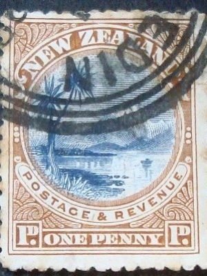 Selo postal efinitivo da Nova Zelandia de 1898