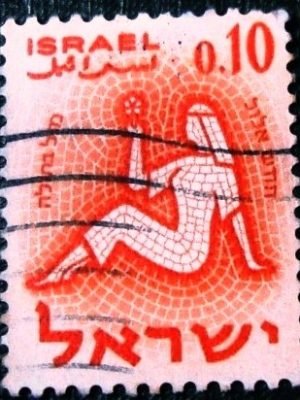 Selo postal de Israel de 1961 Virgo