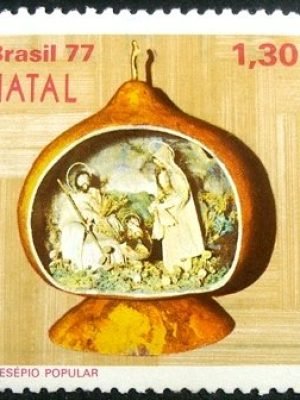 Selo postal do Brasil de 1977 Natividade