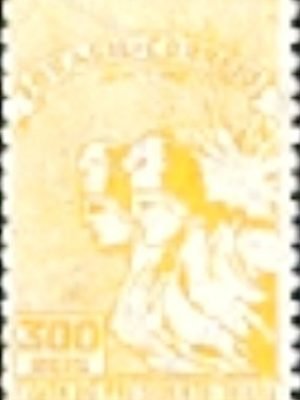 Selo postal do Brasil de 1935 Gabriel Terra 300